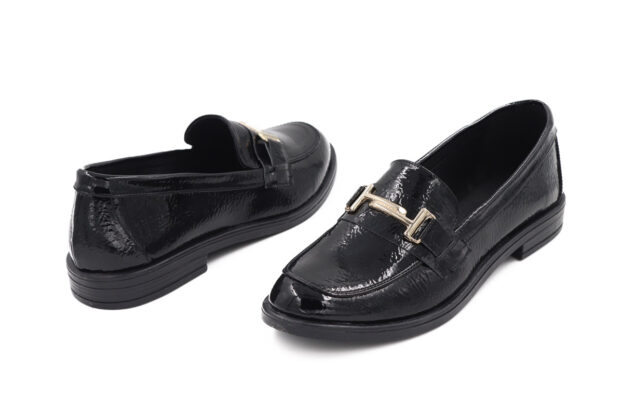 Zizel 911 Μαύρο Ελληνικά Δερμάτινα Παπούτσια