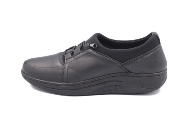 PaceComfort 5001 Μαύρο Ελληνικά Δερμάτινα Παπούτσια