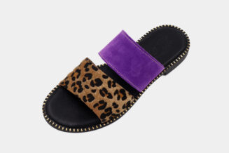 904 Leopard Purple Χειροποίητα Ελληνικά Δερμάτινα Παπούτσια